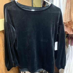 A black velvet top